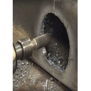 Tumbled / Natural Tungsten Carbide Rotary Burrs / Bits With Round Handle