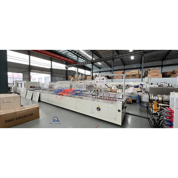 Counter Rotating Conical Twin Screw WPC Wall Panel Making Machine With 38CrMoALA Screw Material