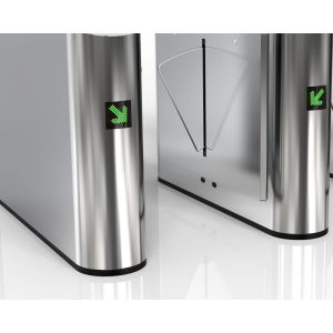 550mm Passage Width Flap Turnstile Gate with RS232 Communication Interface