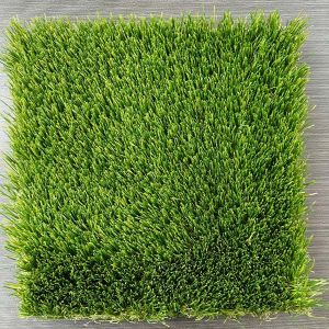 Green SBR Latex Backing 53mm Artificial Grass With The mixture of four colors