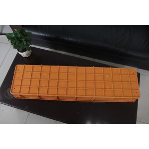 High Intensity Recycled Plastic Core Tray Racking With Two Orange Channels
