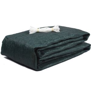 Dark Green 150gsm 6*50ft Chain Link Fence Privacy Screen With Brass Grommets