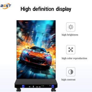 Portable Indoor LED Poster Screen P1.25-P2.5 4K UHD 3840x2160