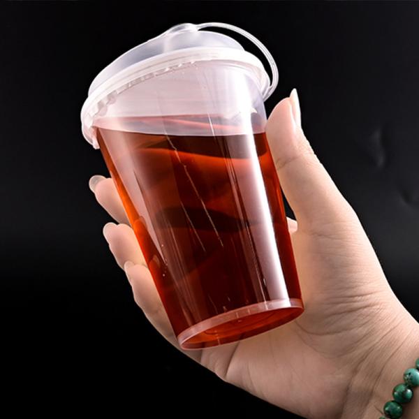 Buy Custom Logo Disposable PP Plastic Cups Heat and Cold Resistant CMYK and Foil Printing Options at wholesale prices