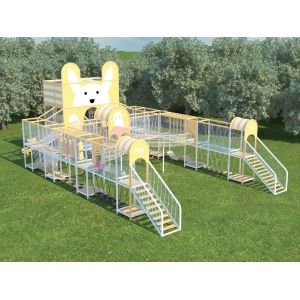 Exercise Fun Plastic Childrens Climbing Frames Outdoor Playground Equipment