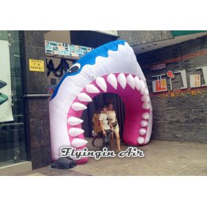 Quality Full Printing Inflatable Entrance, Inflatable Shark Arch for Events for sale