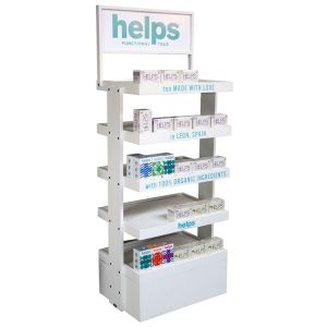 Custom Logo Cosmetic Display Stand Skin Care Acrylic Makeup Display Stand