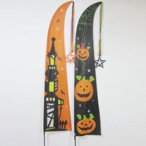 China Halloween Garden Flag Haunted house and pumpkin on sale