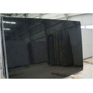 Quality Beautiful Appearance Polished Granite Stone , Natural Mongolia Black Granite for sale