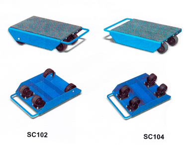 Orange 1000kg Steerable Shifting Skate SC104 OEM Metal Fabrication