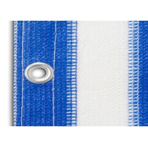 Water Resistant Balcony Safety Fence , Blue / White Balcony Security Mesh