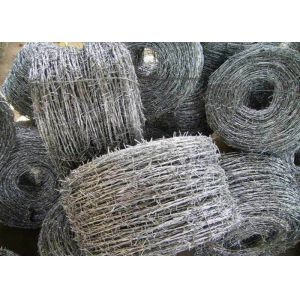 low carbon steel security SWG12 X SWG14 Barbed Fencing Wire