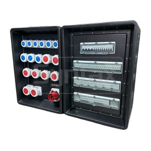 Syntax MD4 Three Phase 125A Power Distro Box In PE IP67 With Schneider Breakers