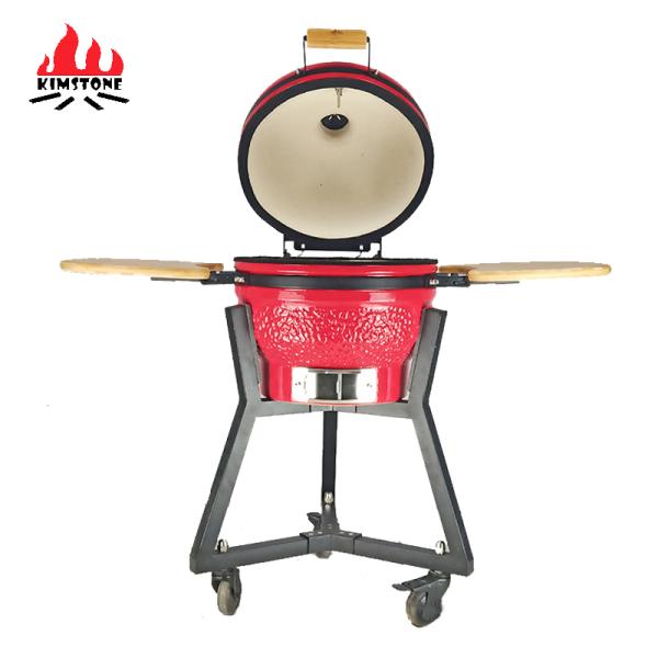KIMSTONE 16 Inch Bbq Egg Grill Kamado Mullite Kamado Grill Xl Camping Bbq Grill