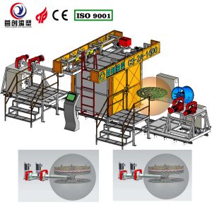 Quality Automatic Shuttle Rotomolding Machine with PLC Control for sale