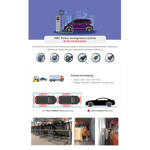 2024 Electriccar Max Range 400km Autos Electric 4 Wheel Solar Panel Car LHD Front Logo Rear Driver Position