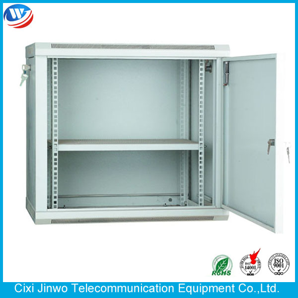 ISO9001 Wall Mount Network Cabinet Single Section 19 Inch 8U