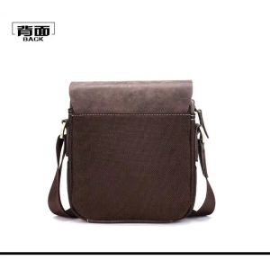 Custom Oxford Vintage Leather Crossbody Bag Shoulder Messenger Bag For Men