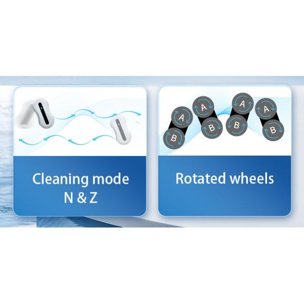 Oval 72W 4 In 1 Automatic Window Cleaner Ultrasonic Water Spray Remote Window Cleaner