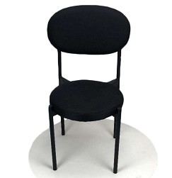 Powder Metal Leg 16KGS 850mm Oval Back Dining Chair