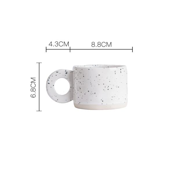 Porcelain Coffee Cup Reusable Eco-Friendly Stoneware Cup Of Coffee For Business Gifts