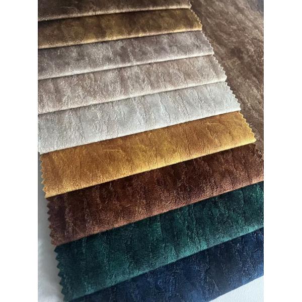 100% Polyester Velvet Sofa Fabric Printed Embossed Velvet Fabric Sofa Fabric Factory