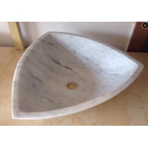 China Arabescato White Marble Basin / Bathroom Wash Sink Wood Vein Marble Basin on sale