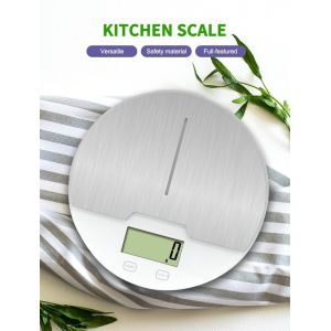 Round Steel Platform Steel Digital Kitchen Food Weighing Scale