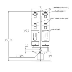 Automatic Silicone Dispensing Valve Support LOGO Printing HJD32LAB