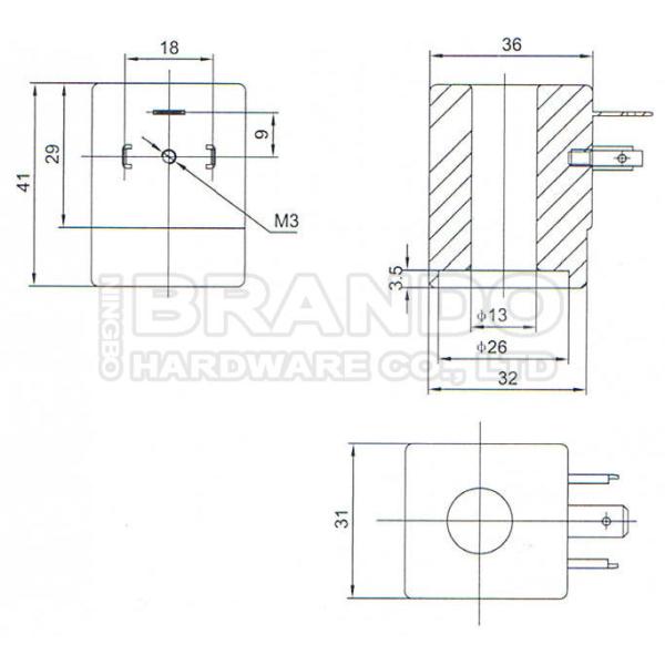 Baccara GEM-SOL Type Solenoid Valve Coil GEM-B 12V 24V DC 110 220V 50Hz