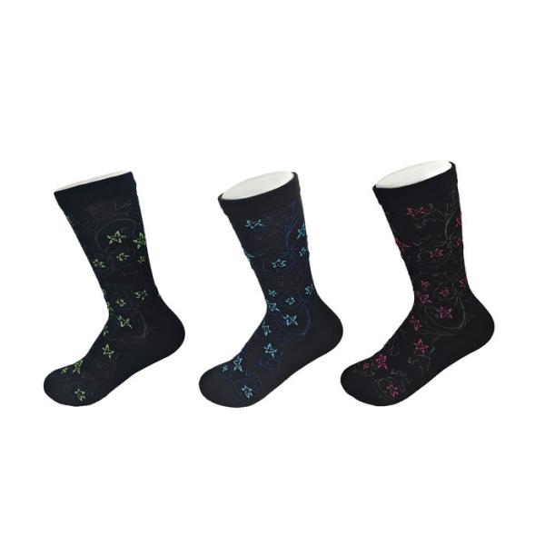 Buy Eco - Friendly Black Diabetic Friendly Socks With Anti - Bacterial Materials at wholesale prices