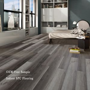 Anti-scratched 6mm Plastic Floor Covering Tiles for Hospital Vinyl Flooring