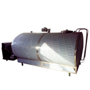 Horizontal SUS316L Refrigerated Milk Tank Heat Reservation 1 Degree