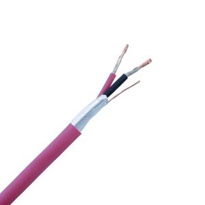 China BS6387 2 Core 2x1.5mm2 PVC Shielded Fire Resistant Twisted Pair Red Fire Alarm Cable on sale
