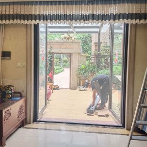 Convenient And Practical Retractable Mesh Screen Door With Custom Color Option