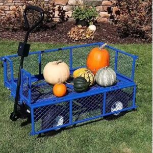 Mesh Structure Four-wheel Trolley Carts 86*46*85 Dimension Great for Moving