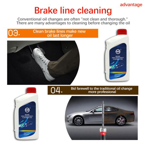 Long Shelf Life Three Years Brake Fluid System Cleaning Fluid for Cars 946ML Capacity