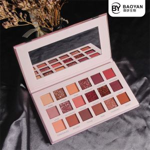 18 Colors High Pigmented Eyeshadow Palette Cruelty Free Mineral Ingredient