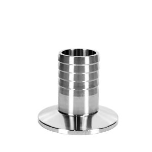 Sanitary 304 316L Stainless Steel Tri Clamp Hose Ferrule Fitting with Round Head Code