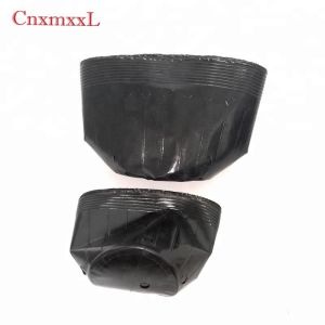 Durable Injection Molded 0.5L HDPE Plastic Flower Pot Black 9cm Top Diameter