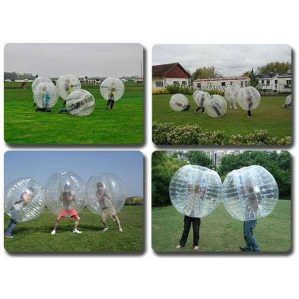 1.5m Transparent Body Zorbing Inflatable Bumper Ball For Adults