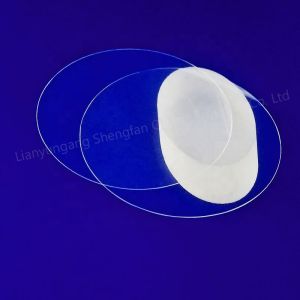 Transparent Clear Quartz Disc Sight Glass Sheet High Temperature Resistance