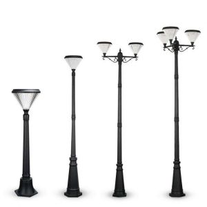 SMD3528Aluminum Outdoor Garden Solar Light Black Integrated IP65 Optically