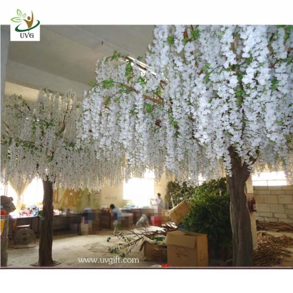 UVG 4m large artificial decorative tree with wisteria blossom for home garden decoration