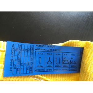 Polyester flat webbing sling , WLL 3T , safety factor 7:1 , According to EN11492