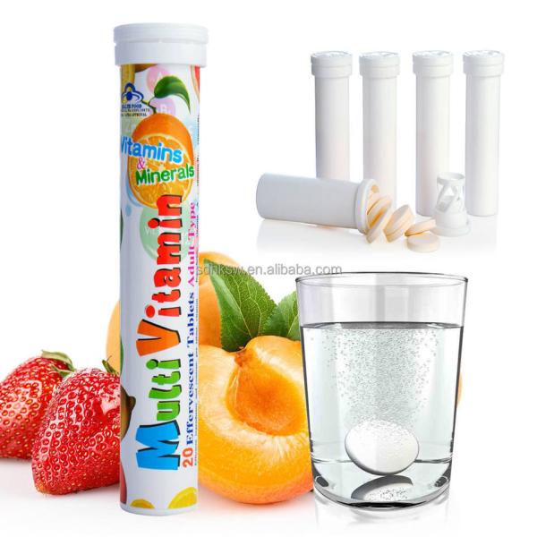 Dietary Nutritional Supplement Multivitamin Effervescent Tablet with Private Label