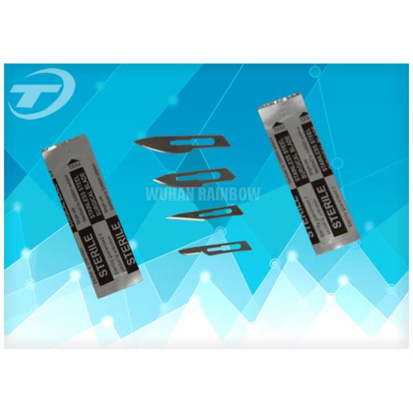 Stainless Steel Safety Surgical Scalpel Blades With Plastic Handle