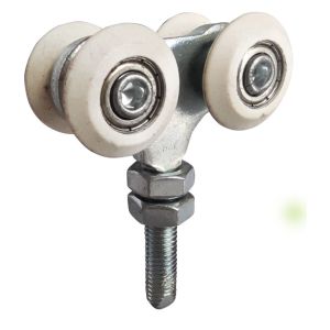 galvanized sliding door roller with 2 wheels