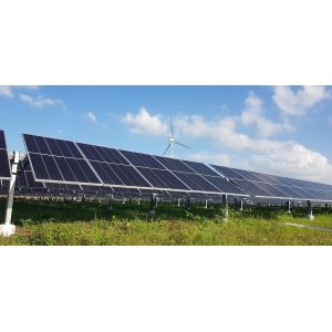 74 M Solar Tracking System Back Tracking Axis Solar Tracker With Worm Gear