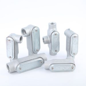 Electro Galvanised EMT Compression Connector Raintight Steel Material